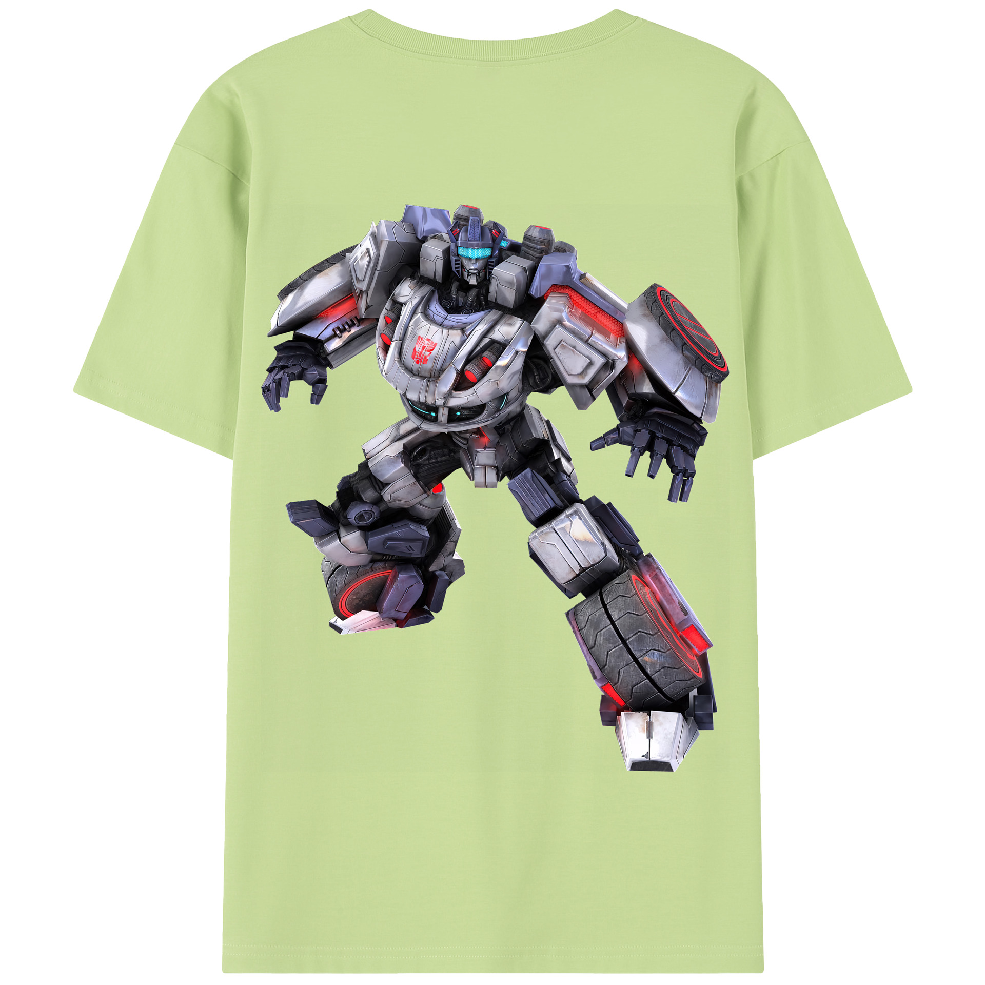 （画像用） Transformers トランスフォーマー 綿100％半袖Tシャツ（背面プリント）